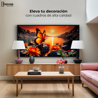 Cuadros Decorativos Canvas Revolution | Alas Al Amanecer | Montaje2