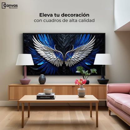 Cuadros Decorativos Canvas Revolution | Alas Angel Cosmico | Montaje2