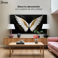 Cuadros Decorativos Canvas Revolution | Alas Angel Eleganza | Montaje2