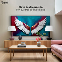 Cuadros Decorativos Canvas Revolution | Alas Angel Intenso | Montaje2