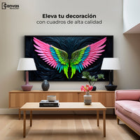 Cuadros Decorativos Canvas Revolution | Alas Angel Lucido | Montaje2