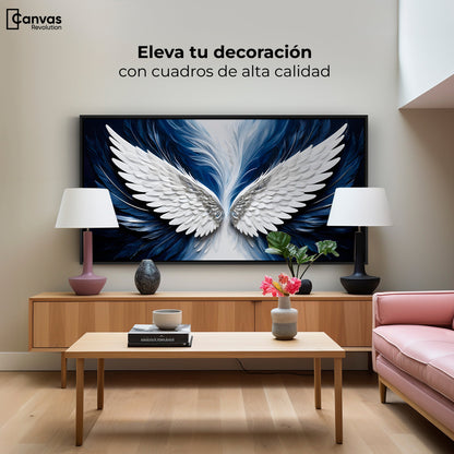 Cuadros Decorativos Canvas Revolution | Alas Angel Marina | Montaje2