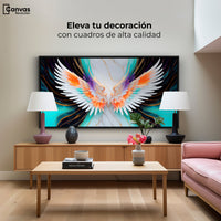 Cuadros Decorativos Canvas Revolution | Alas Angel Marmol | Montaje2