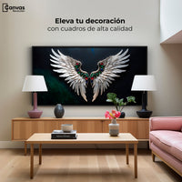 Cuadros Decorativos Canvas Revolution | Alas Angel Profundo | Montaje2