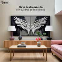 Cuadros Decorativos Canvas Revolution | Alas Angel Sombra | Montaje2