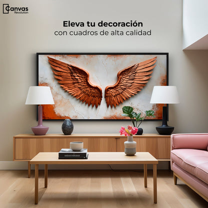 Cuadros Decorativos Canvas Revolution | Alas Angel Sublime | Montaje2