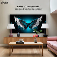 Cuadros Decorativos Canvas Revolution | Alas Angel Vuelo | Montaje2