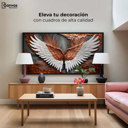 Cuadros Decorativos Canvas Revolution | Alas De Eternidad | Montaje2