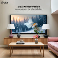 Cuadros Decorativos Canvas Revolution | Alas De Nieve | Montaje2