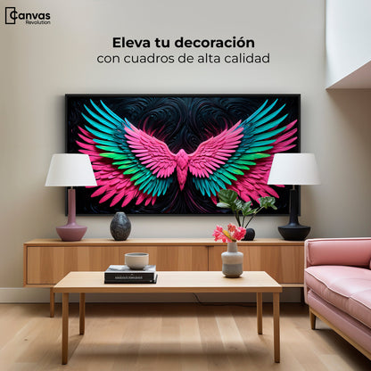 Cuadros Decorativos Canvas Revolution | Alas Luz Angeles | Montaje2