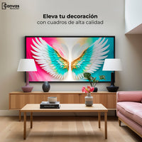 Cuadros Decorativos Canvas Revolution | Alas Plumas De Paz | Montaje2
