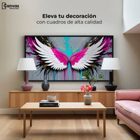 Cuadros Decorativos Canvas Revolution | Alas Vuelo Eterno | Montaje2