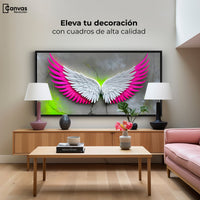 Cuadros Decorativos Canvas Revolution | Alas Vuelo Intenso | Montaje2
