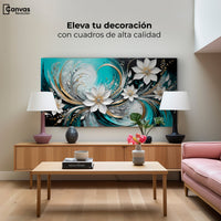 Cuadros Decorativos Canvas Revolution | Alma Flor Abstracto | Montaje2
