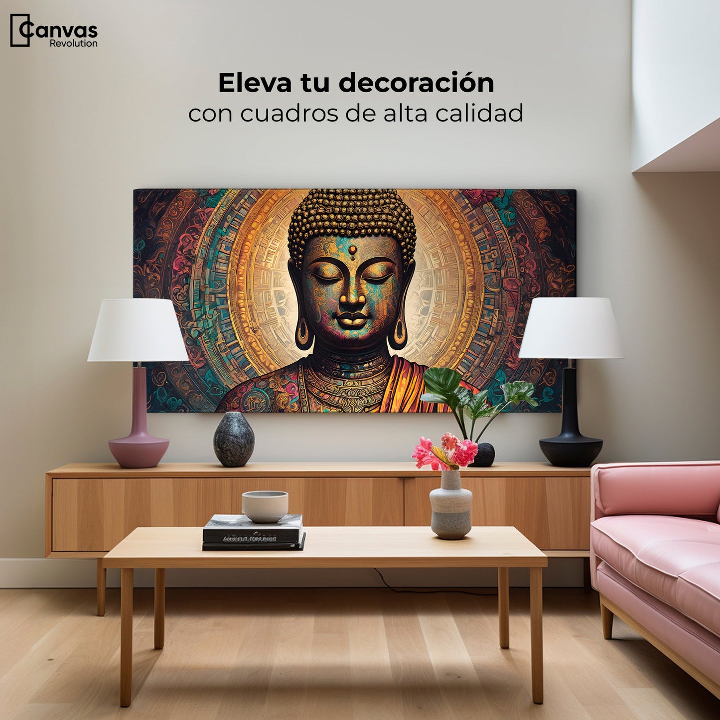 Cuadros Decorativos Canvas Revolution | Alma Zen Reflejos | Montaje2