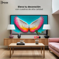 Cuadros Decorativos Canvas Revolution | Angel Alas De Paz | Montaje2