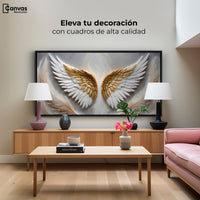 Cuadros Decorativos Canvas Revolution | Angel Luz Radiante | Montaje2