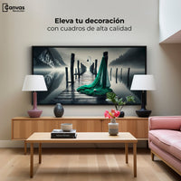 Cuadros Decorativos Canvas Revolution | Aqua En El Muelle | Montaje2