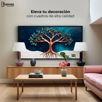 Cuadros Decorativos Canvas Revolution | Arbol Luminoso | Montaje2
