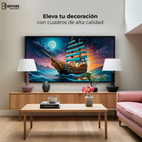 Cuadros Decorativos Canvas Revolution | Barco Mar Profundo | Montaje2