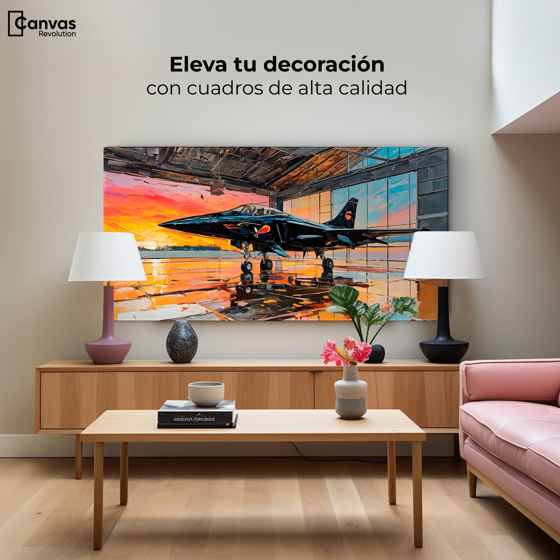Cuadros Decorativos Canvas Revolution | Base Aerea Ocaso | Montaje2