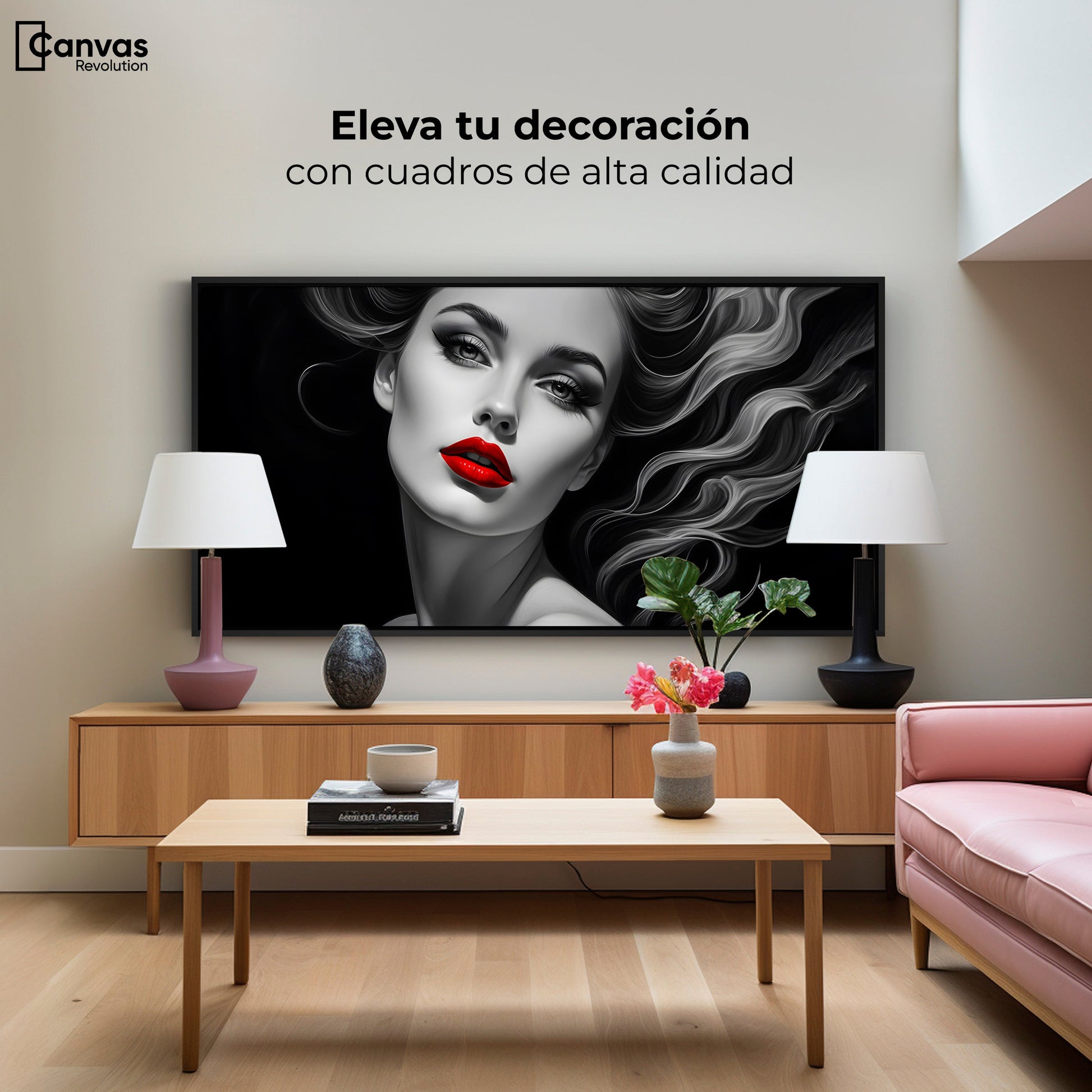 Cuadros Decorativos Canvas Revolution | Boca De Fuego | Montaje2