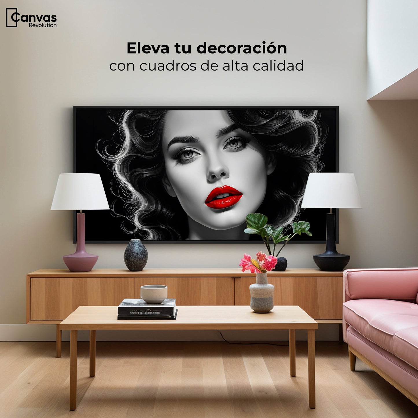 Cuadros Decorativos Canvas Revolution | Boca De Pasion | Montaje2