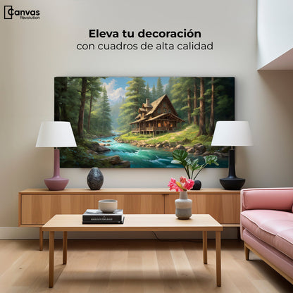 Cuadros Decorativos Canvas Revolution | Cabana Silvestre | Montaje2