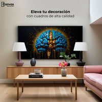 Cuadros Decorativos Canvas Revolution | Cerebro Luminoso | Montaje2