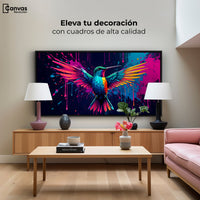 Cuadros Decorativos Canvas Revolution | Colibri Cromatico | Montaje2