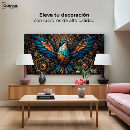 Cuadros Decorativos Canvas Revolution | Colibri Mecanico | Montaje2