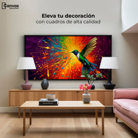 Cuadros Decorativos Canvas Revolution | Colibri Radiante | Montaje2