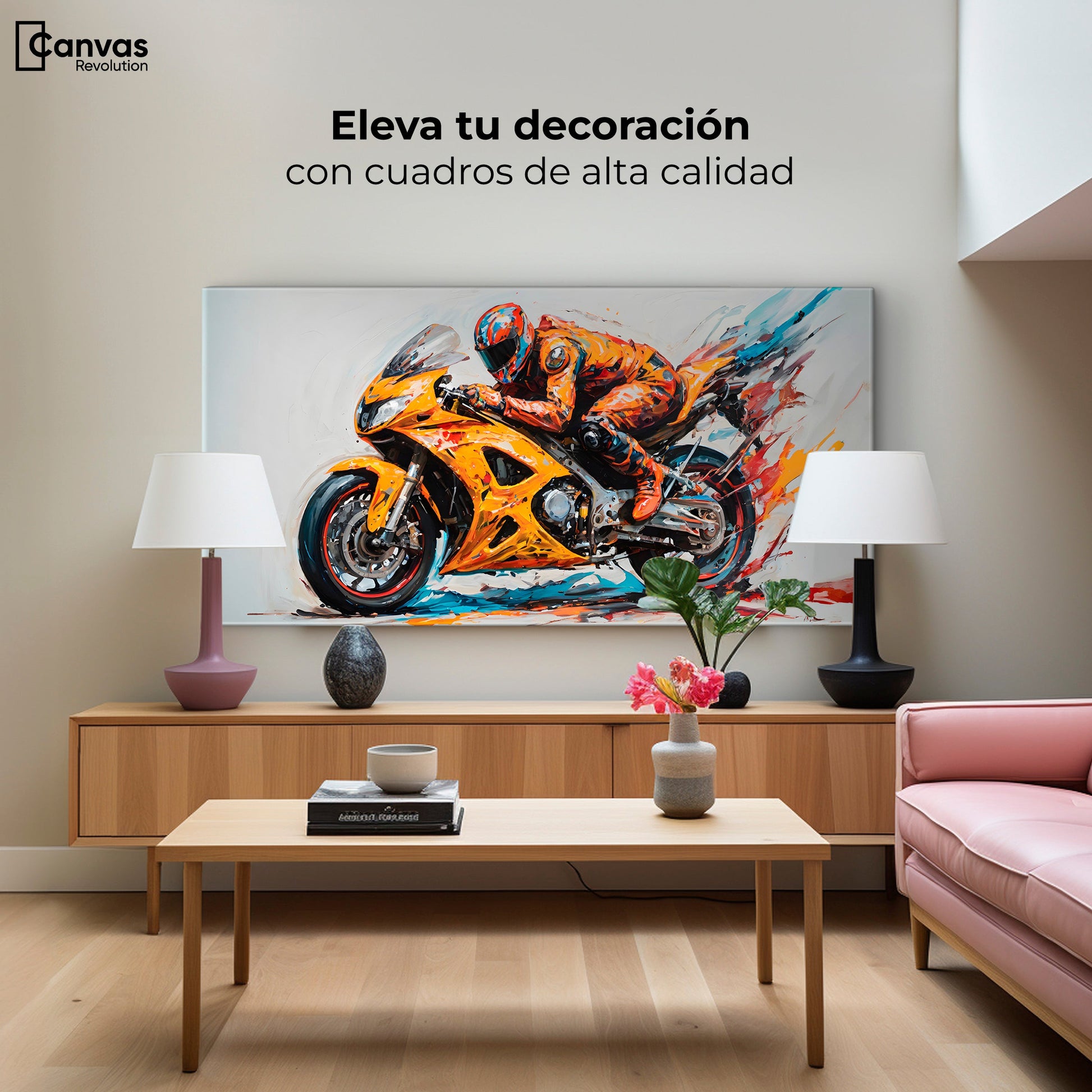 Cuadros Decorativos Canvas Revolution | Cross Colorido | Montaje2