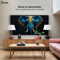 Cuadros Decorativos Canvas Revolution | Elefante Celestial | Montaje2
