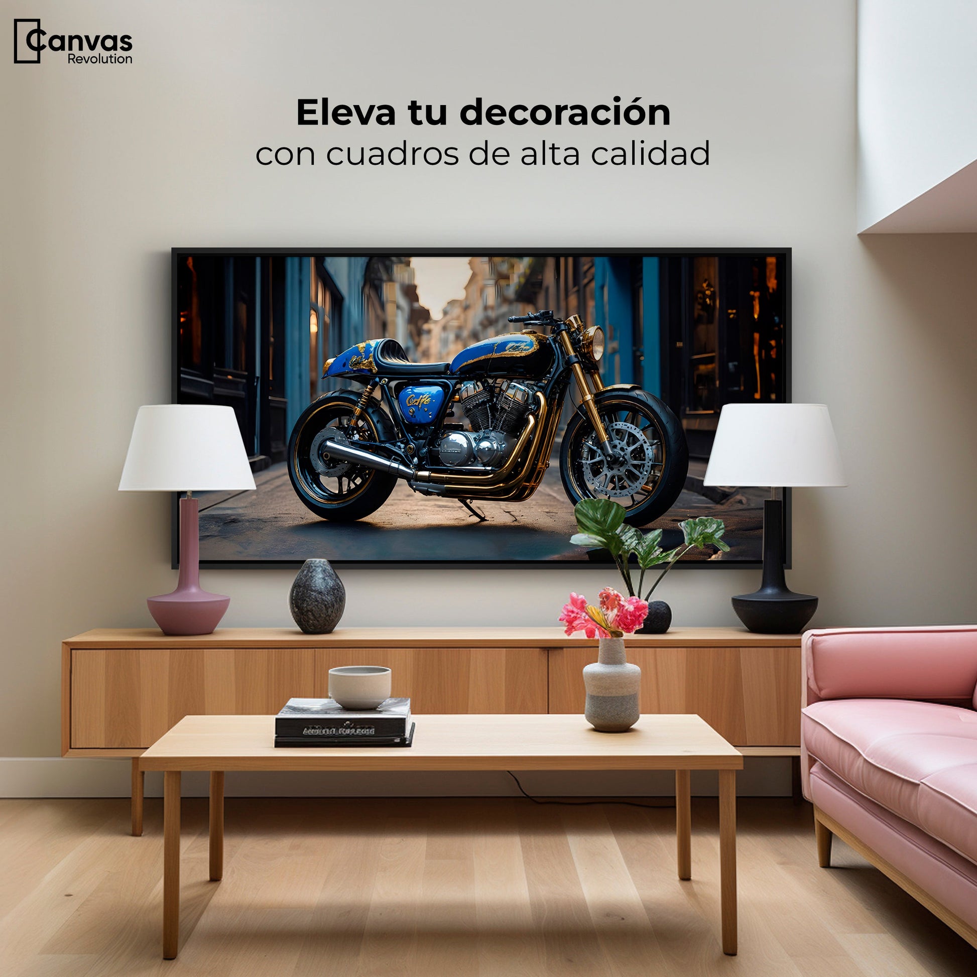 Cuadros Decorativos Canvas Revolution | Elegancia Cromatica | Montaje2