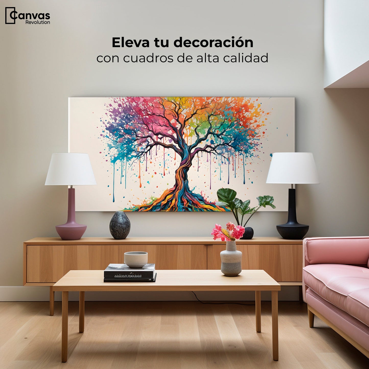 Cuadros Decorativos Canvas Revolution | Energia Natural | Montaje2