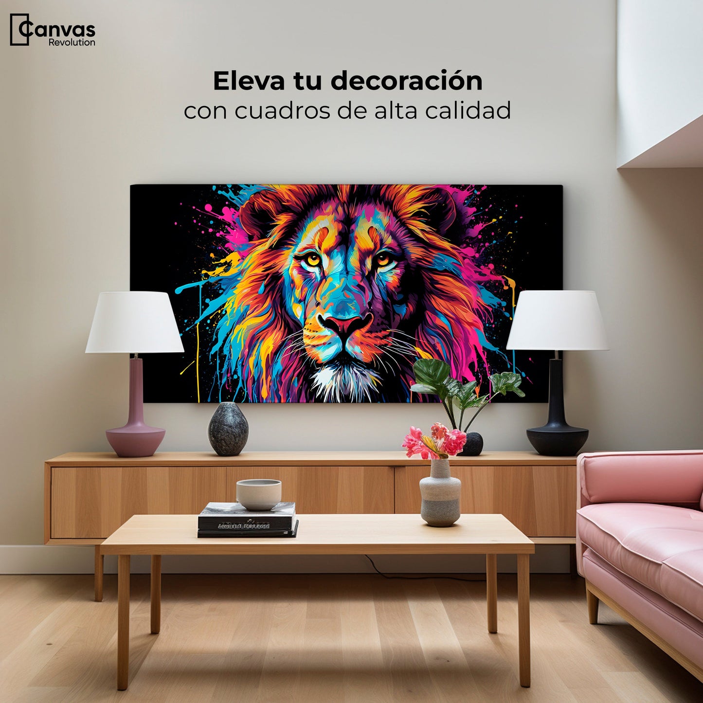 Cuadros Decorativos Canvas Revolution | Esplendor Salvaje | Montaje2