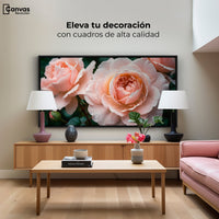 Cuadros Decorativos Canvas Revolution | Eterna Rosa Inglesa | Montaje2