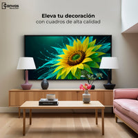 Cuadros Decorativos Canvas Revolution | Fulgor De Girasol | Montaje2