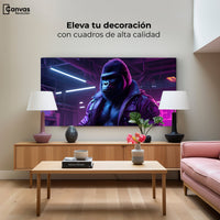 Cuadros Decorativos Canvas Revolution | Gorila Con Chaqueta | Montaje2