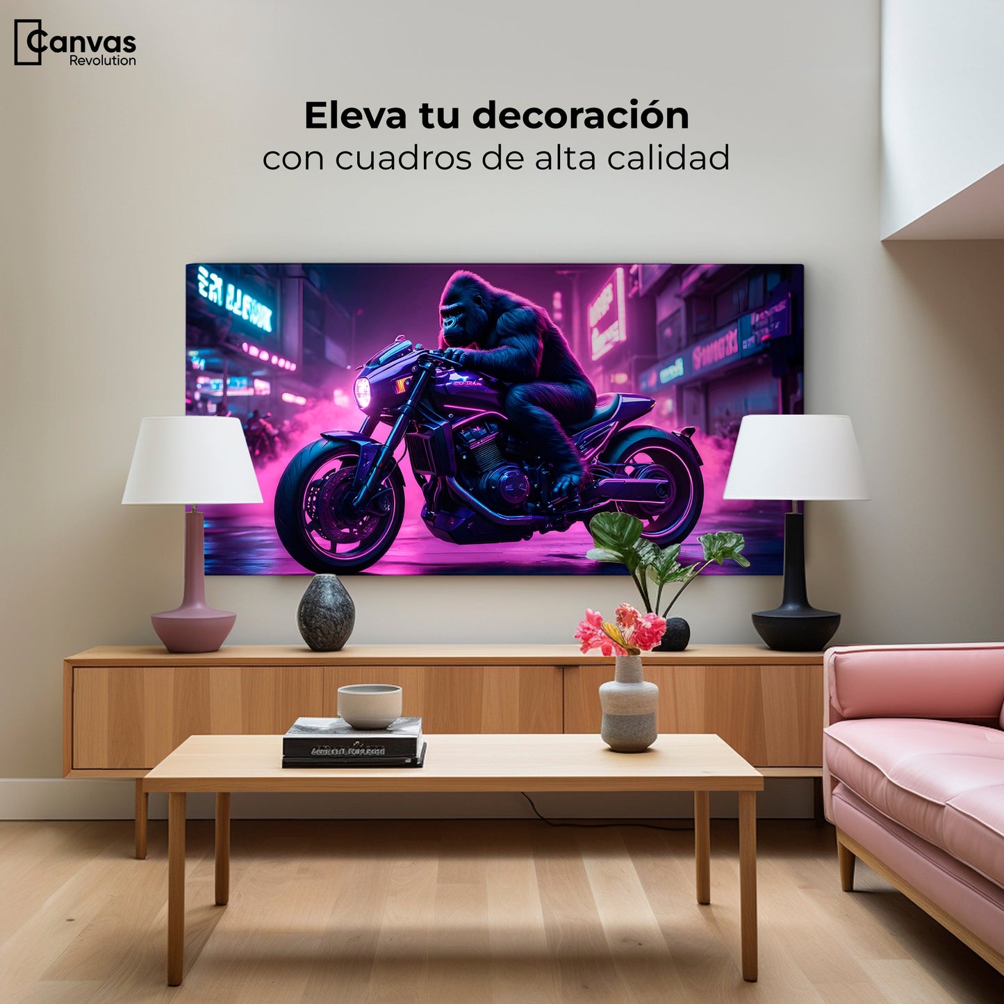 Cuadros Decorativos Canvas Revolution | Gorila Motorizado | Montaje2