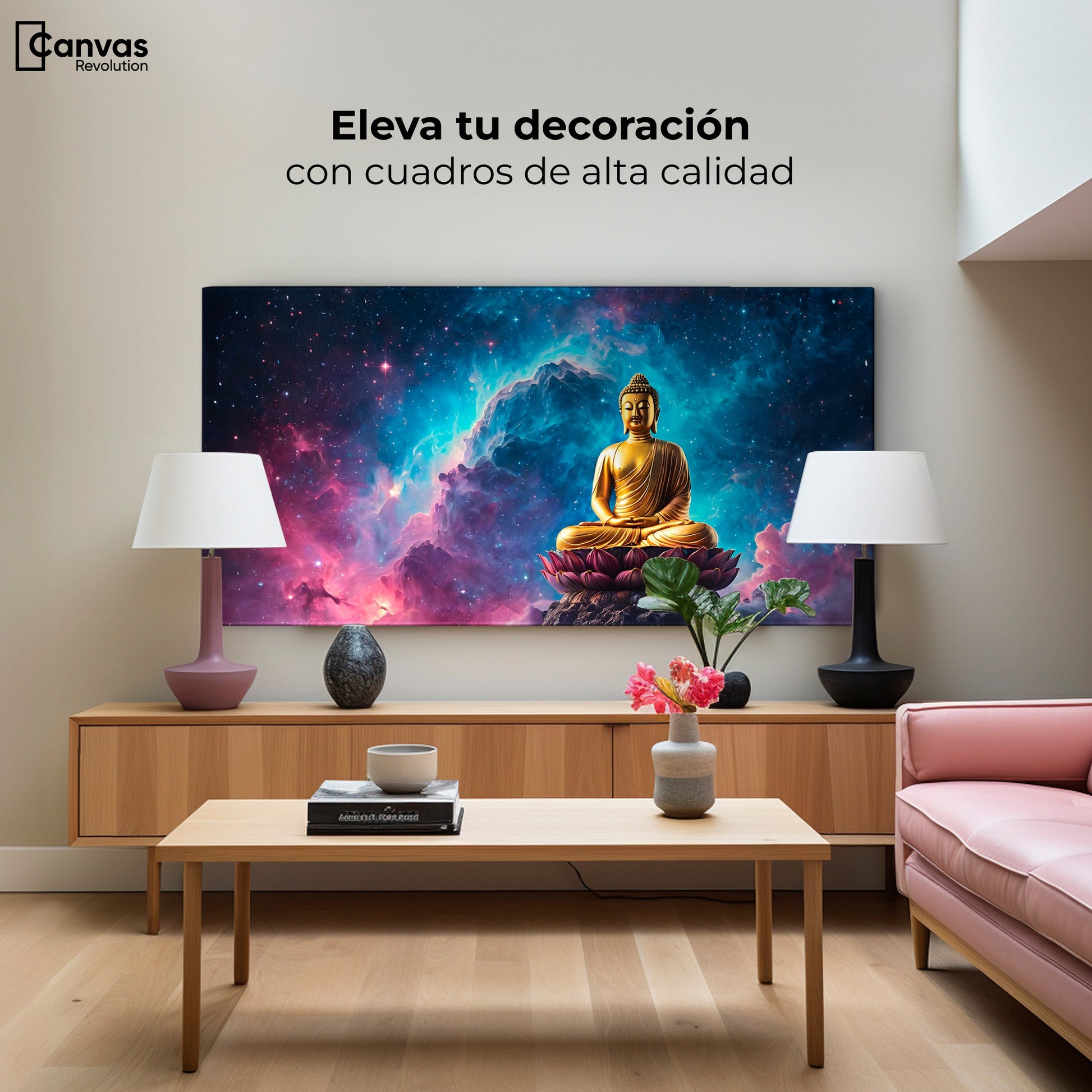 Cuadros Decorativos Canvas Revolution | Iluminacion Cosmica | Montaje2