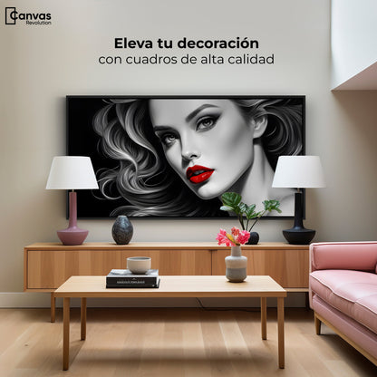 Cuadros Decorativos Canvas Revolution | Labios De Pasion | Montaje2