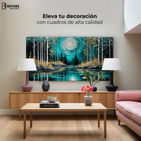 Cuadros Decorativos Canvas Revolution | Lago En Calma Tarde | Montaje2