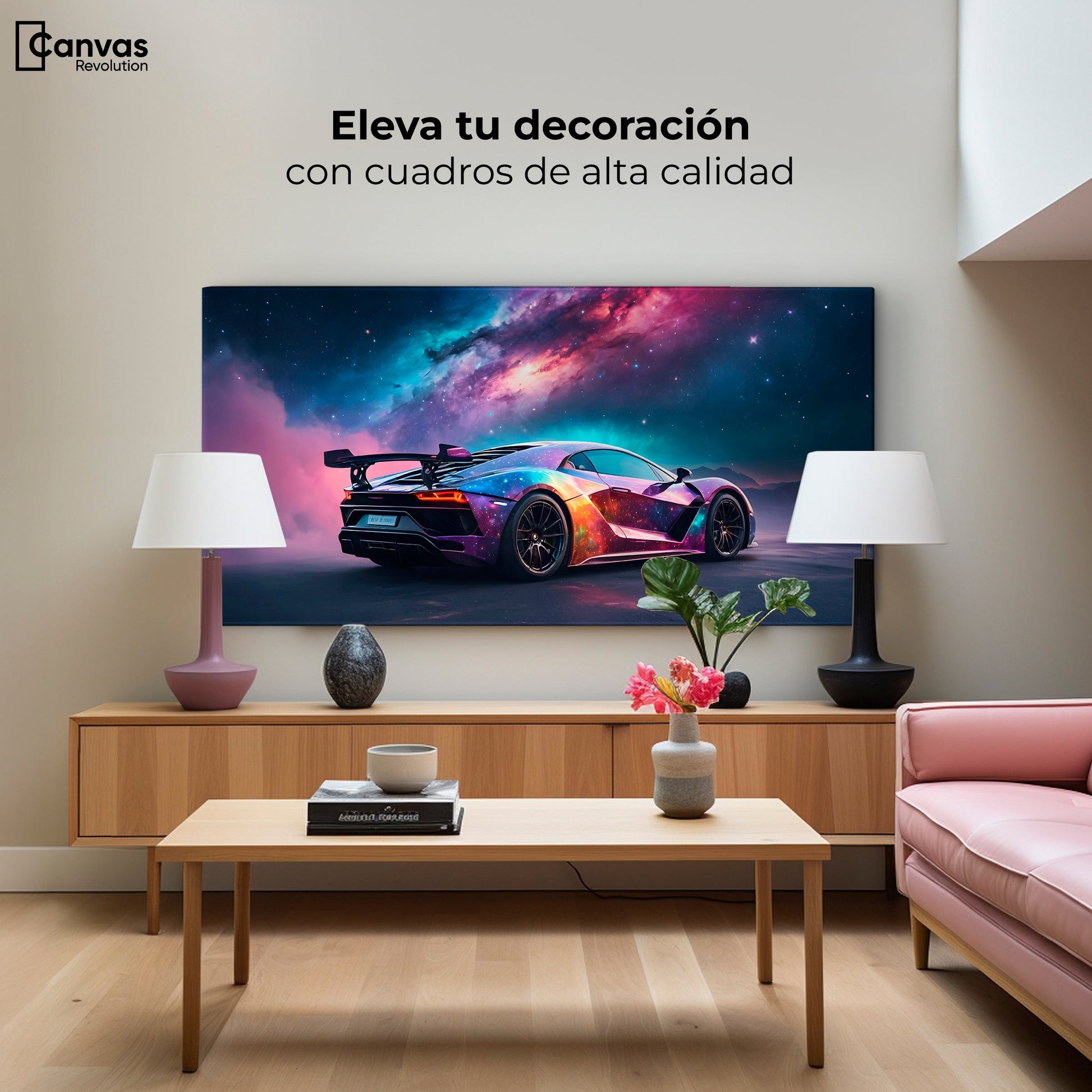 Cuadros Decorativos Canvas Revolution | Lamborghini Cosmico | Montaje2