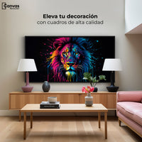 Cuadros Decorativos Canvas Revolution | Leon Cromatico | Montaje2