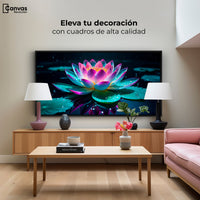 Cuadros Decorativos Canvas Revolution | Loto Brillo Divino | Montaje2