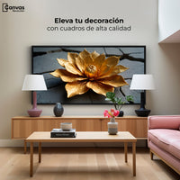 Cuadros Decorativos Canvas Revolution | Loto Oro Mistico | Montaje2