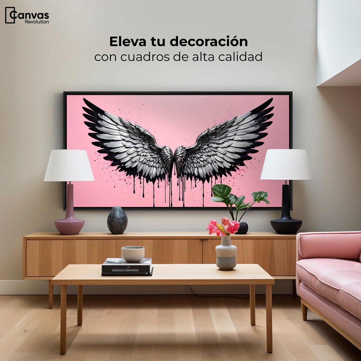 Cuadros Decorativos Canvas Revolution | Luz De Angeles | Montaje2