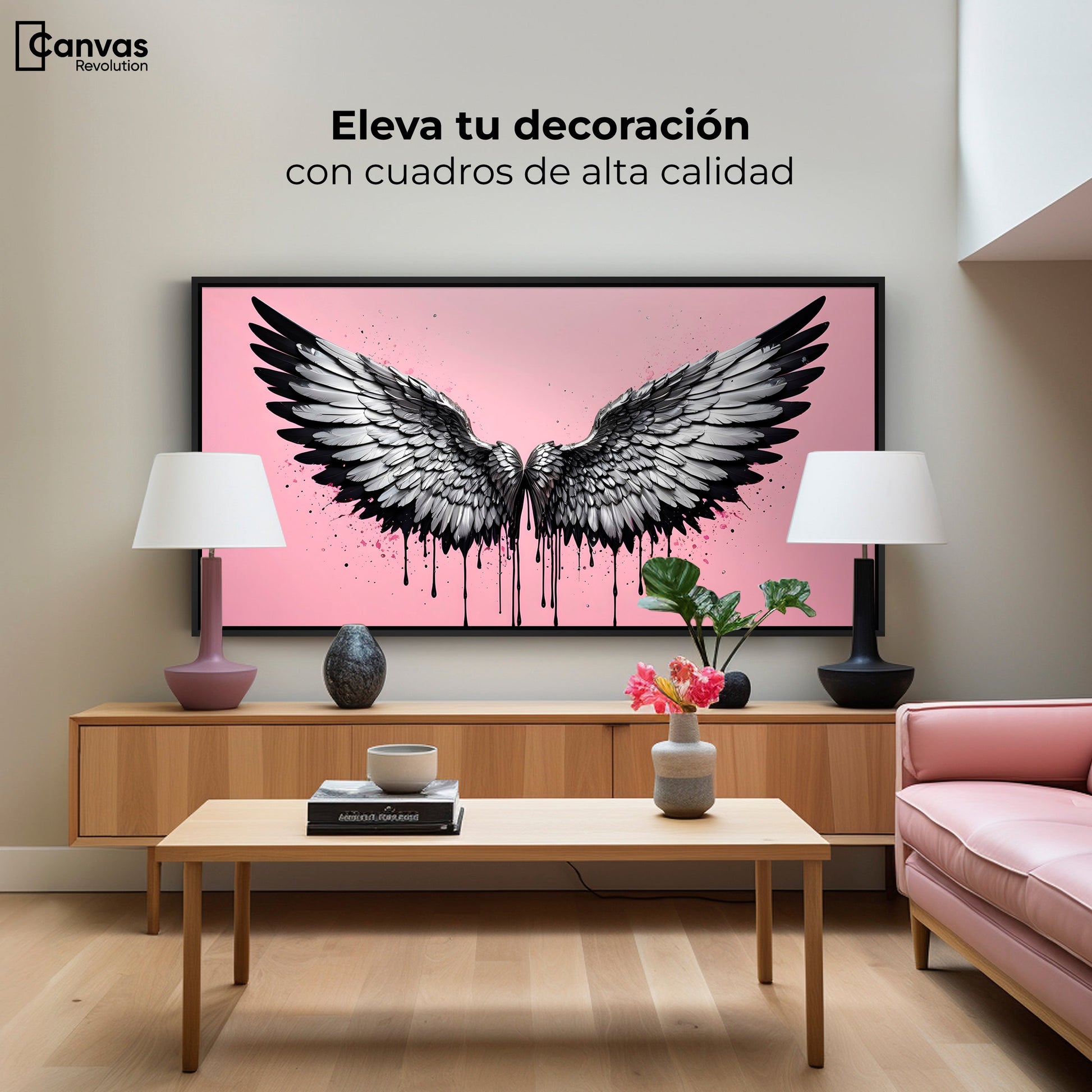Cuadros Decorativos Canvas Revolution | Luz De Angeles | Montaje2